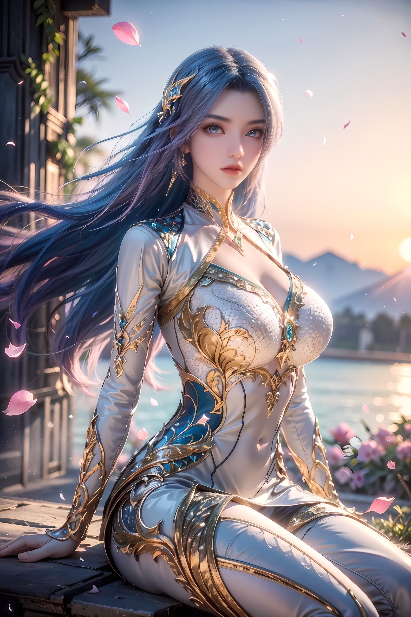 浸在清新的